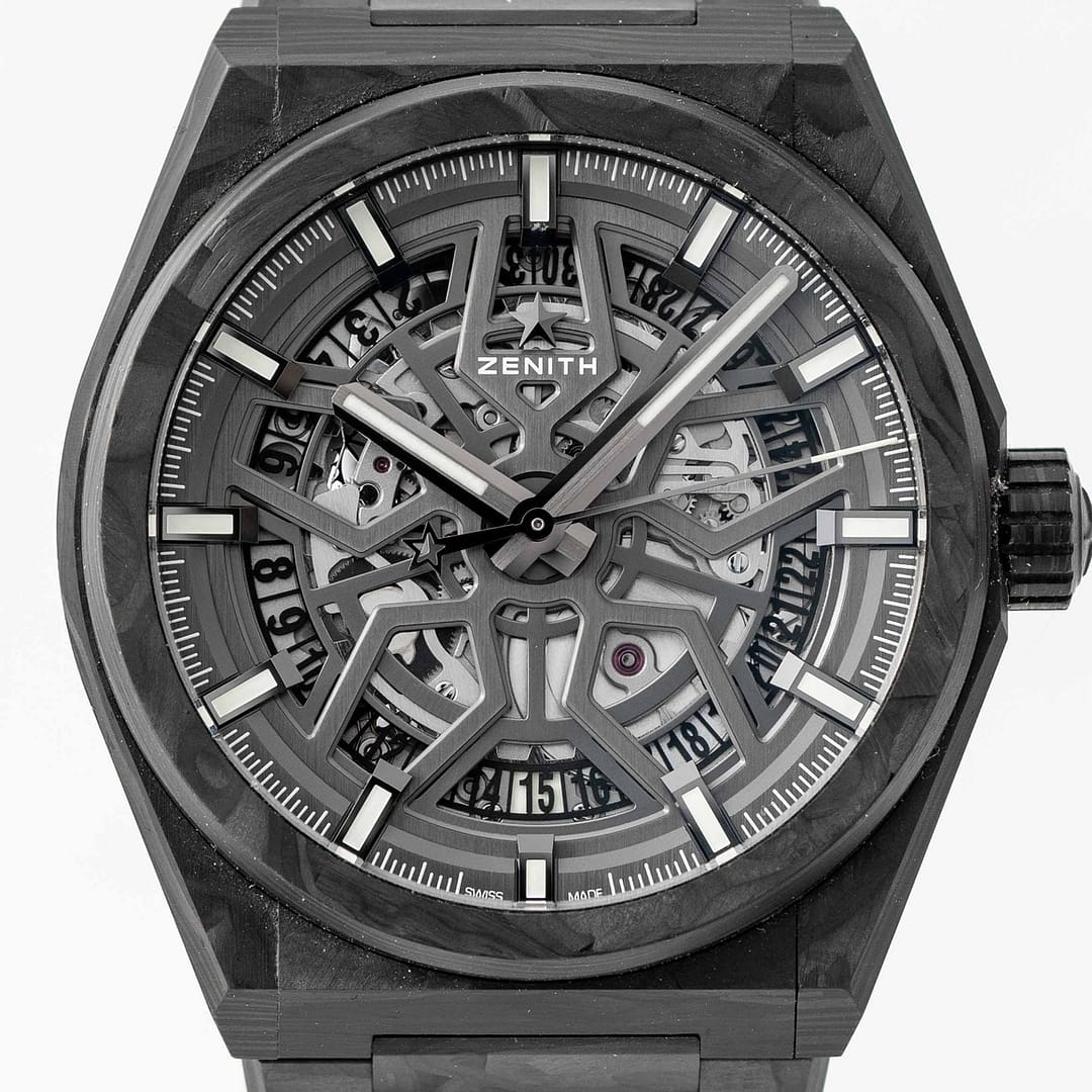 Preowned Zenith Defy Classic Automatic Skeleton Dial Carbon Fiber