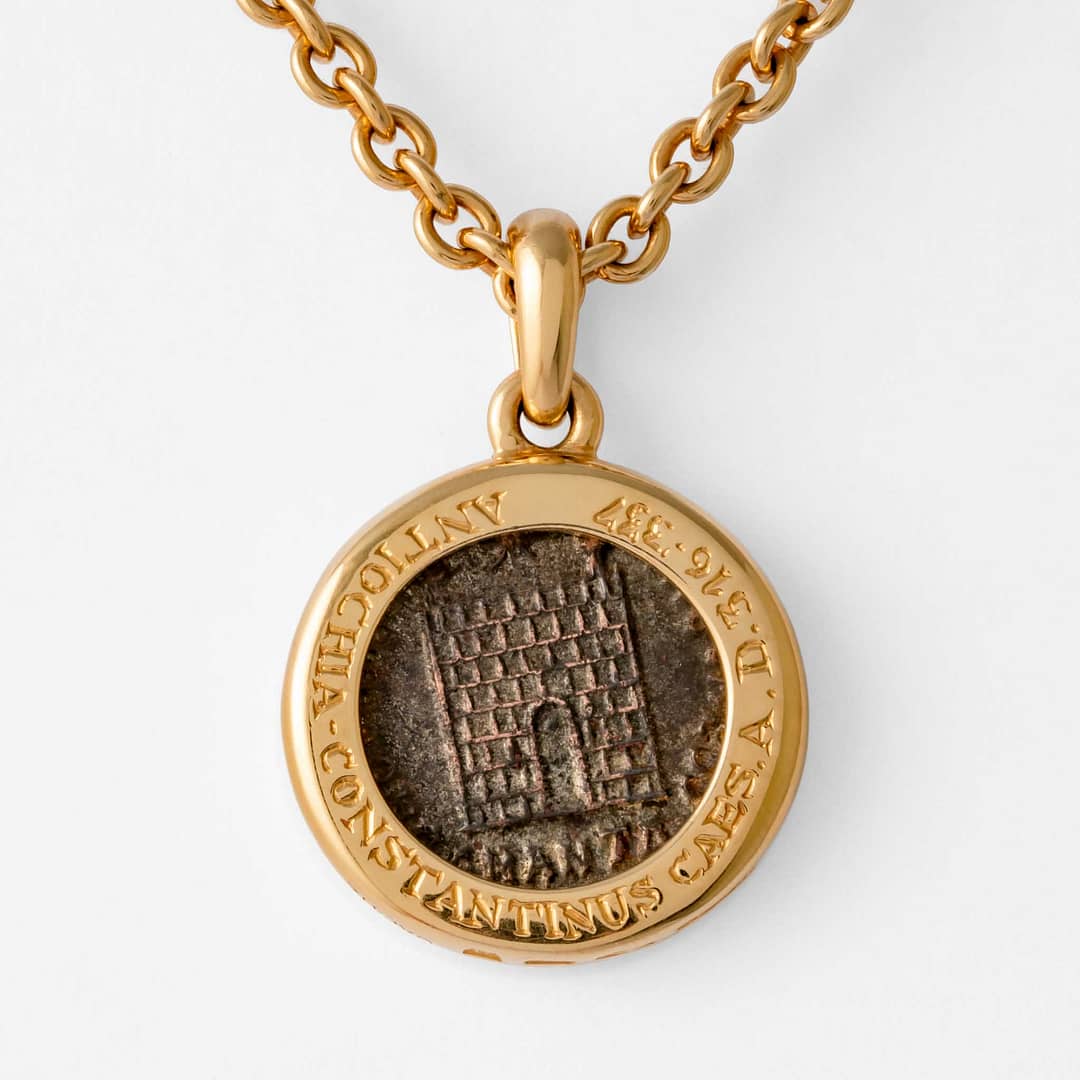 【Lavishe】Sera Vintage Coin Pendant Key Ring Bulgari