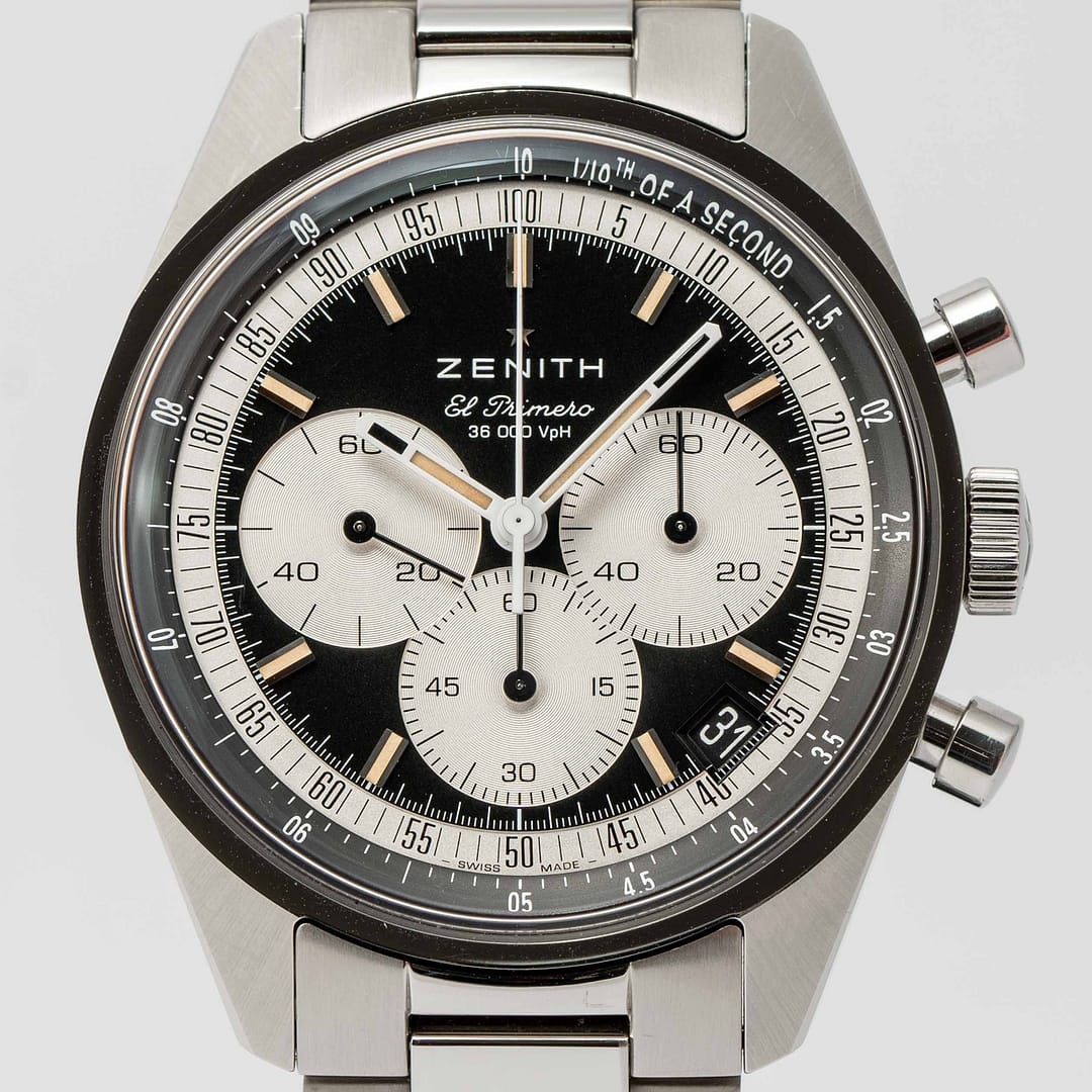 Preowned Zenith Chronomaster Reverse Panada Dial Original A386