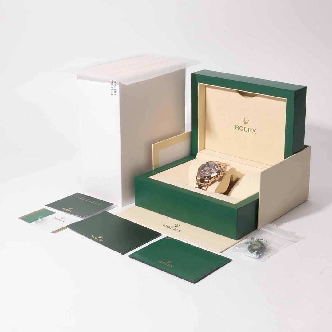 Rolex Cosmograph Daytona Black Dial Rose Gold 40mm (116505