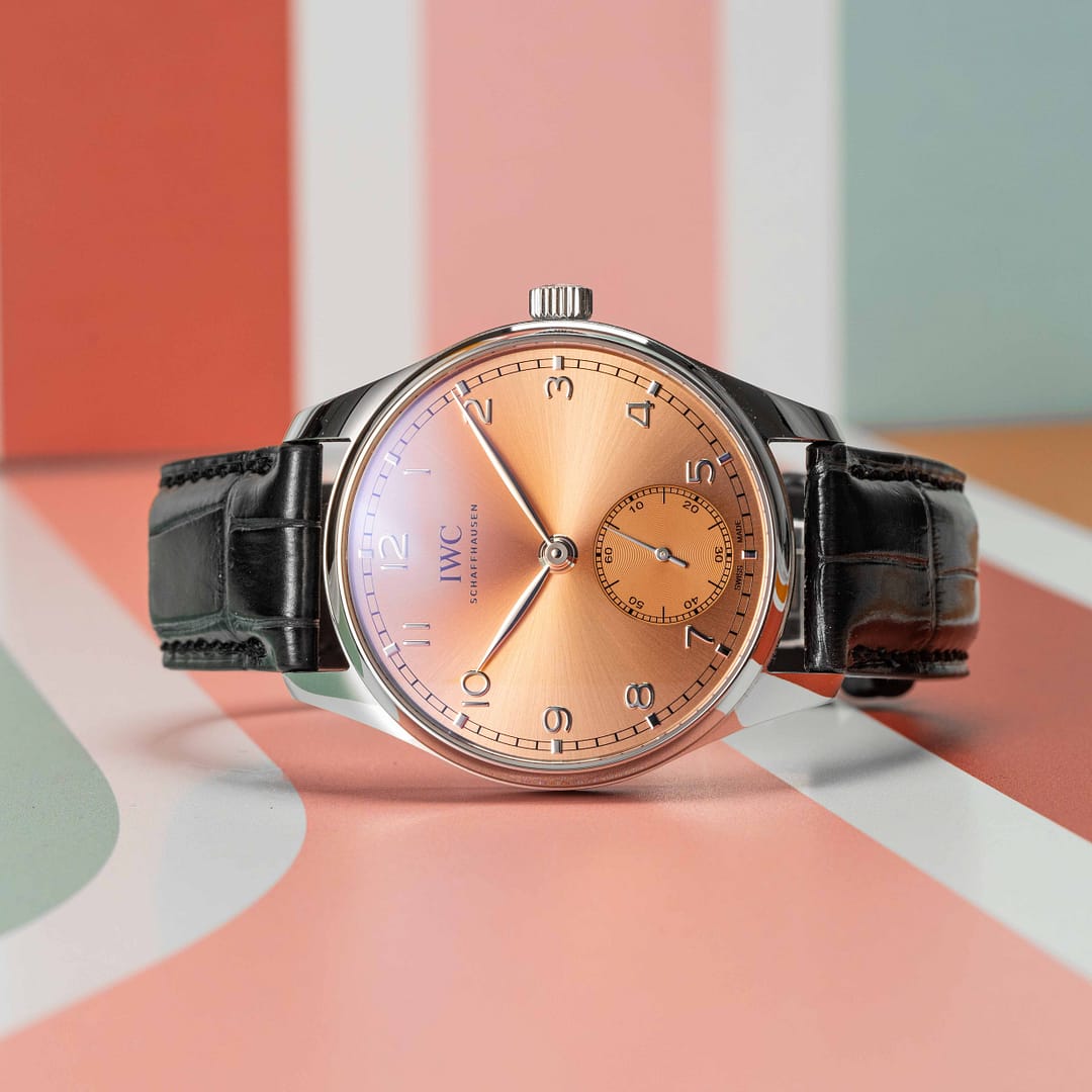 Pre-Owned IWC Portugieser Automatic 40 Salmon Dial Stainless Steel