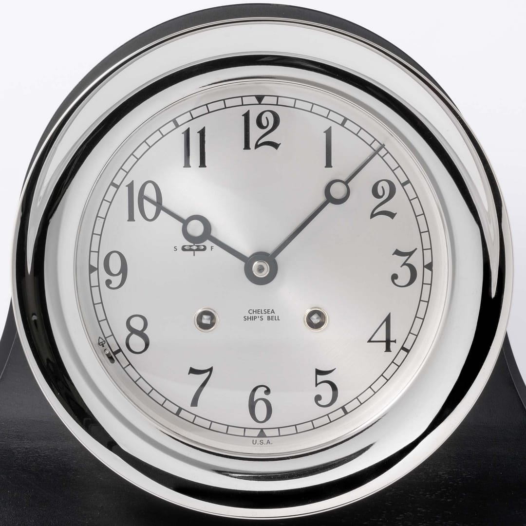 Chelsea Clock Nickel Ship's Bell Clock — Shreve, Crump & Low