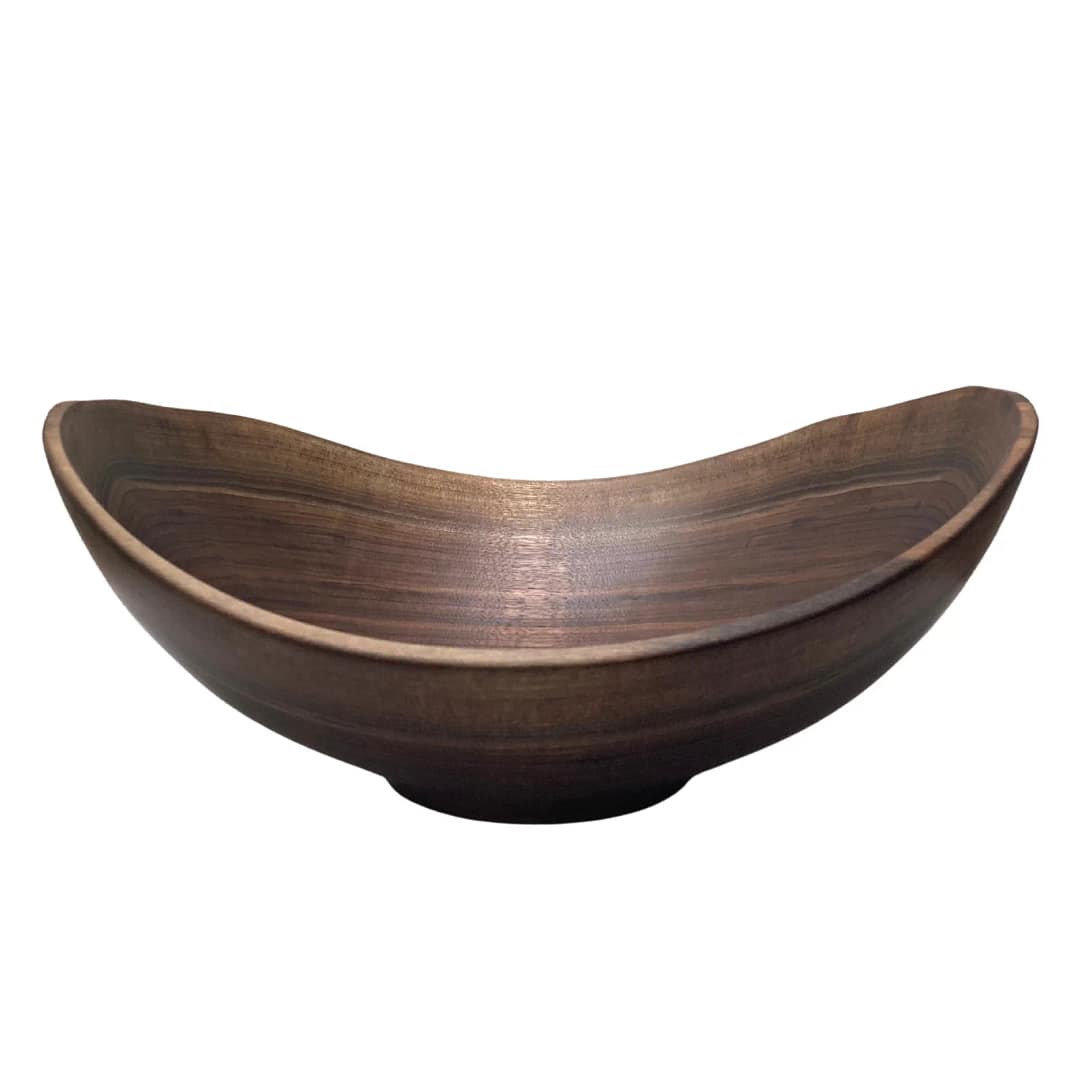 XL Live Edge Oval Wooden Bowl (Walnut) — Shreve, Crump & Low