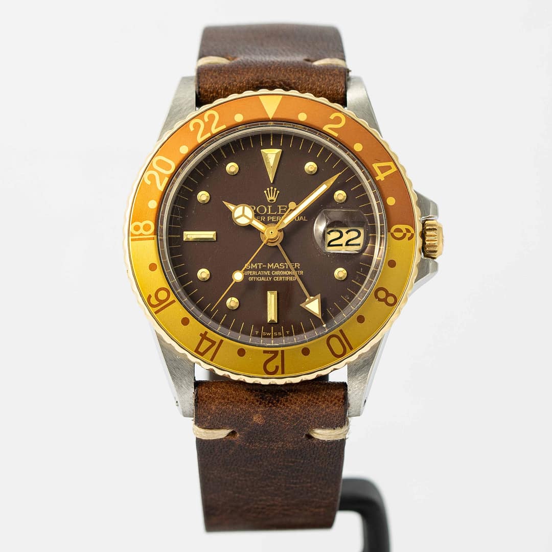 ロレックスROLEX 空箱　69.00.4 ヴィンテージ Rolex Vintage 1970 GMT-Master Root Beer Nipple Dial Two-Tone