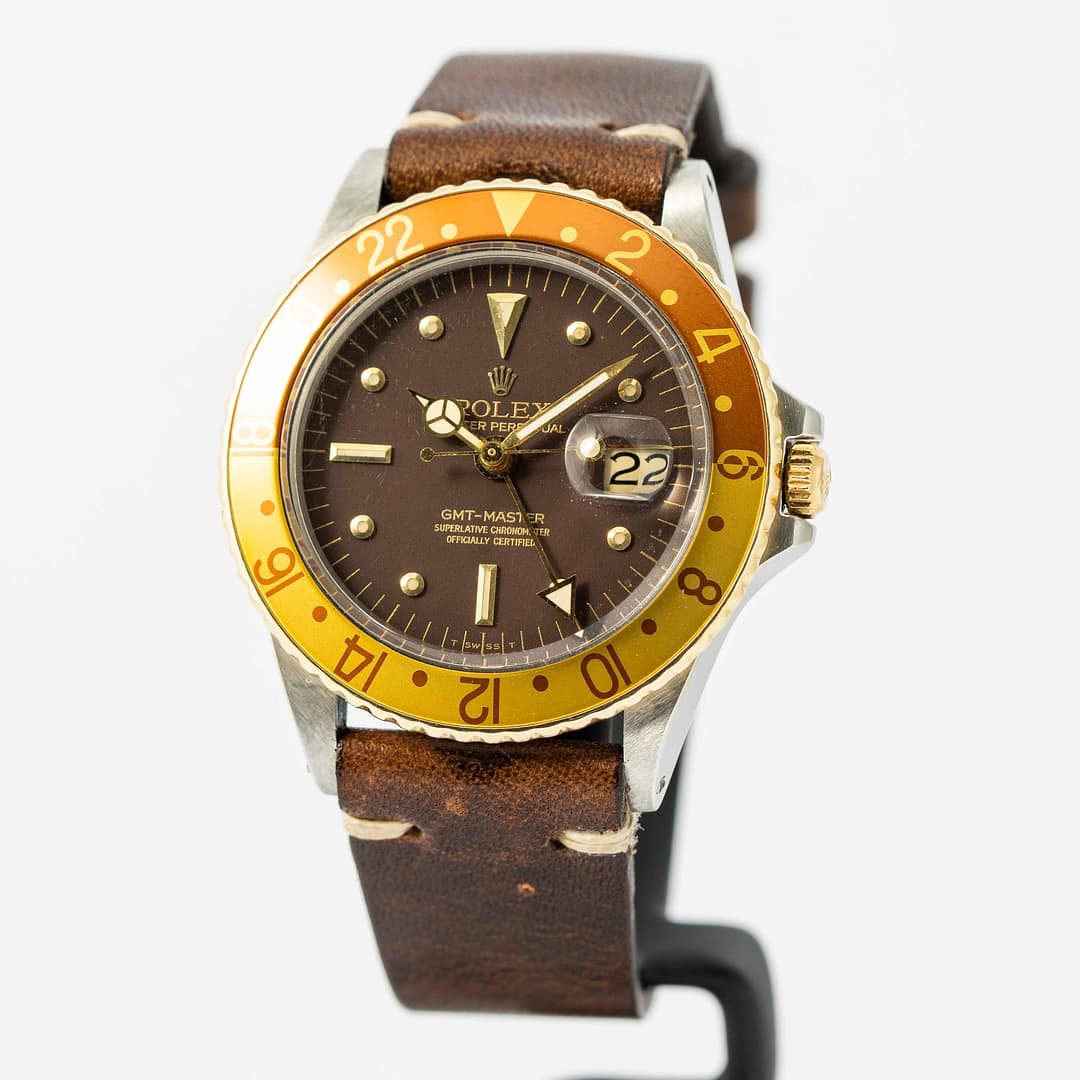Rolex Vintage 1970 GMT-Master Root Beer Nipple Dial Two-Tone