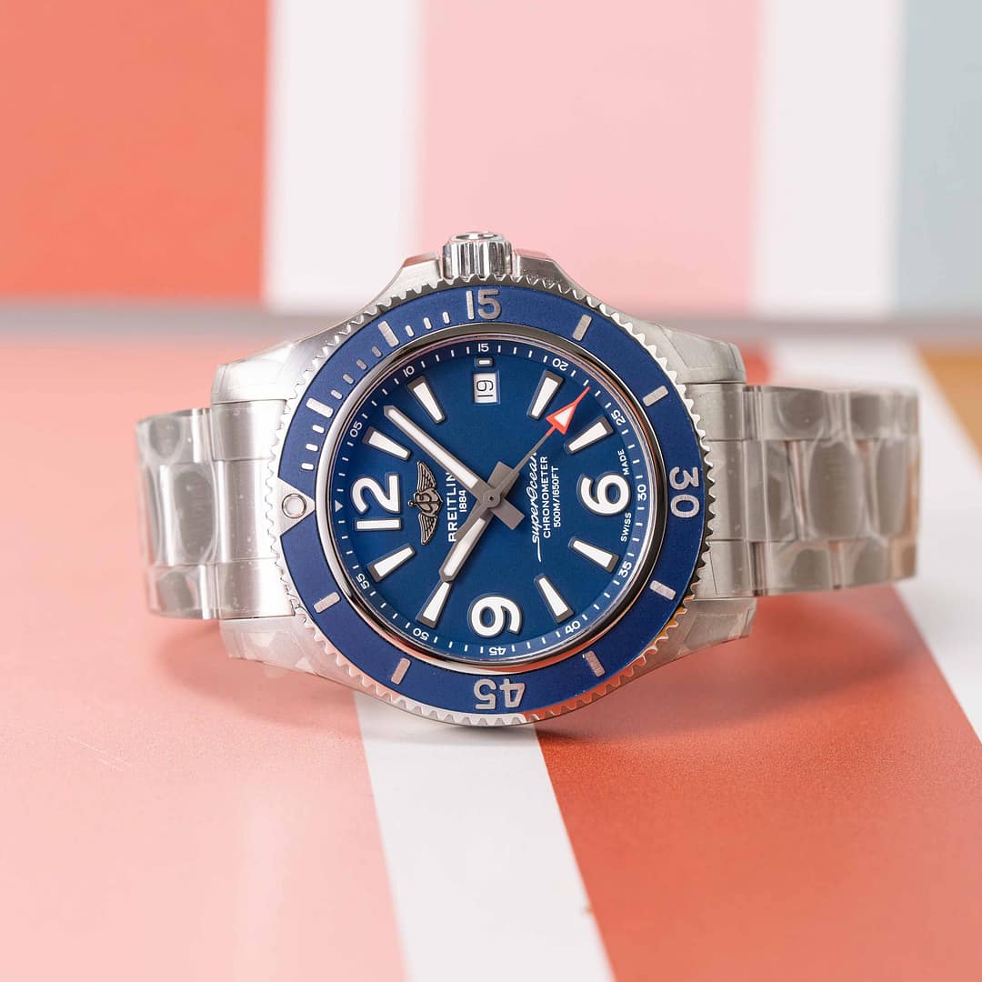 Preowned Breitling Superocean 42 Automatic Blue Dial Stainless