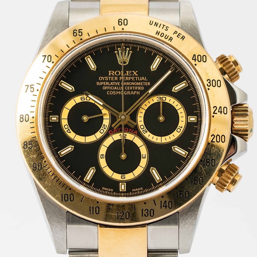 Rolex Cosmograph Daytona Zenith Movement Chronograph Two-Tone 18kt
