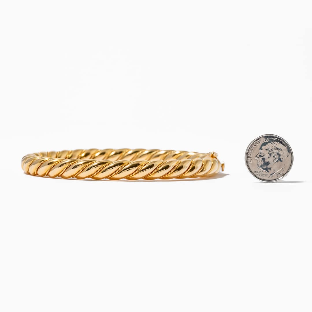 18 Karat Twist Bangle (Yellow Gold) — Shreve, Crump & Low