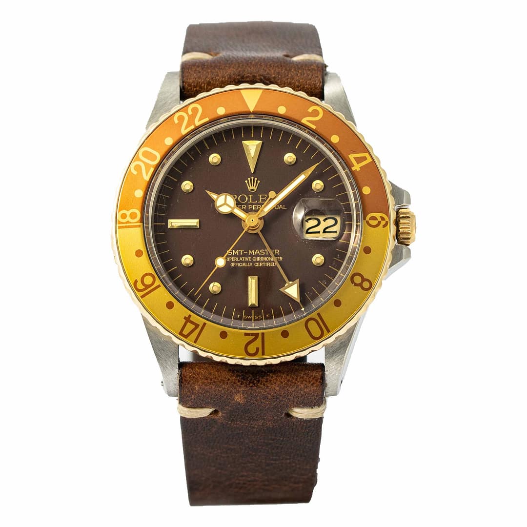 ロレックスROLEX 空箱　69.00.4 ヴィンテージ Rolex Vintage 1970 GMT-Master Root Beer Nipple Dial Two-Tone