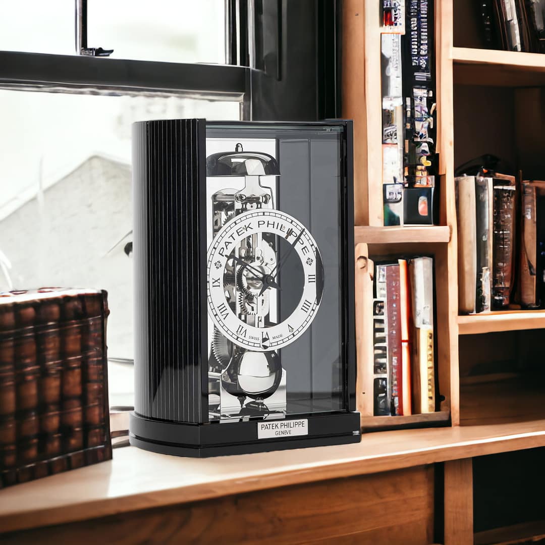 Patek Philippe Black Ebony Desk/Mantel Clock — Shreve, Crump & Low