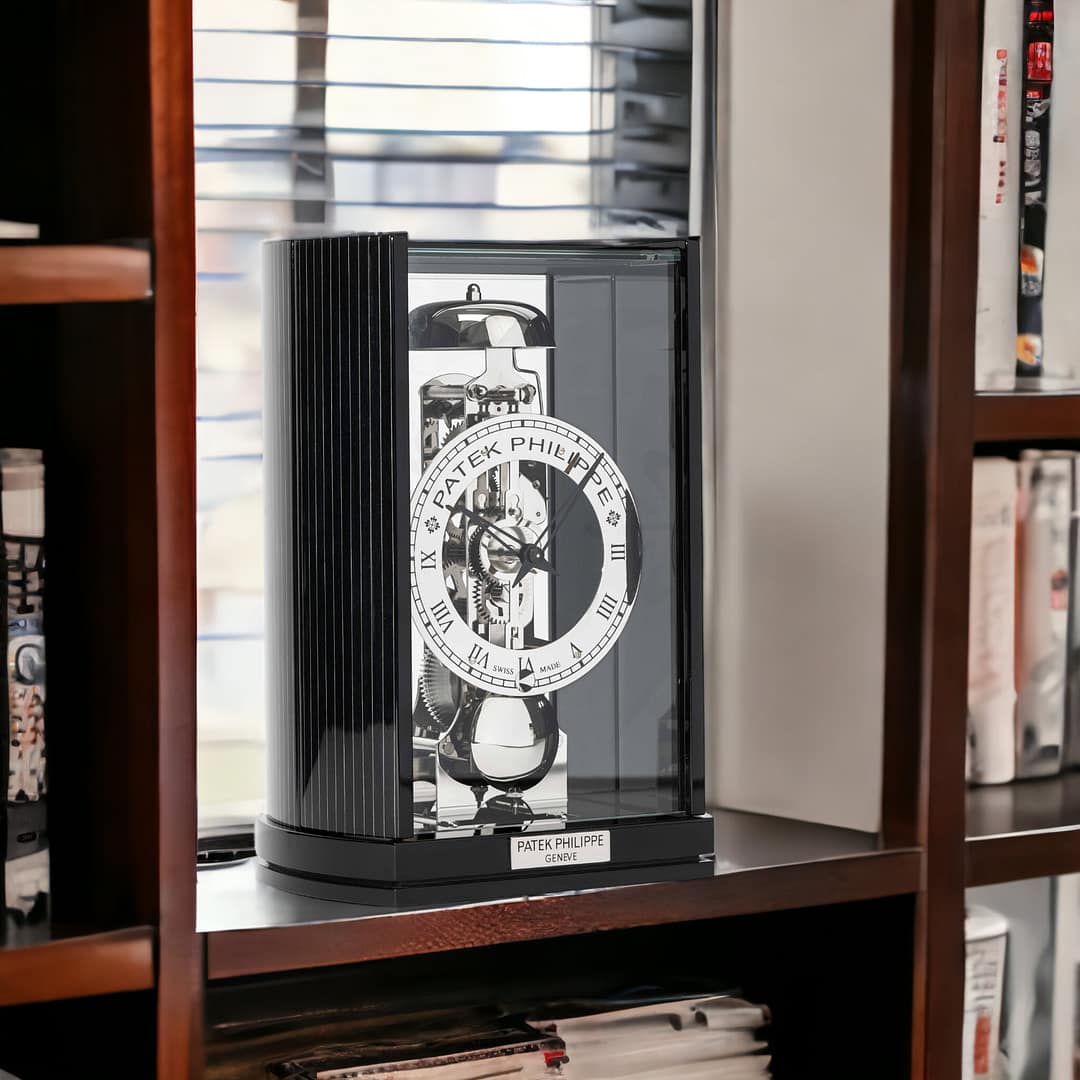 Patek Philippe Black Ebony Desk/Mantel Clock — Shreve, Crump & Low