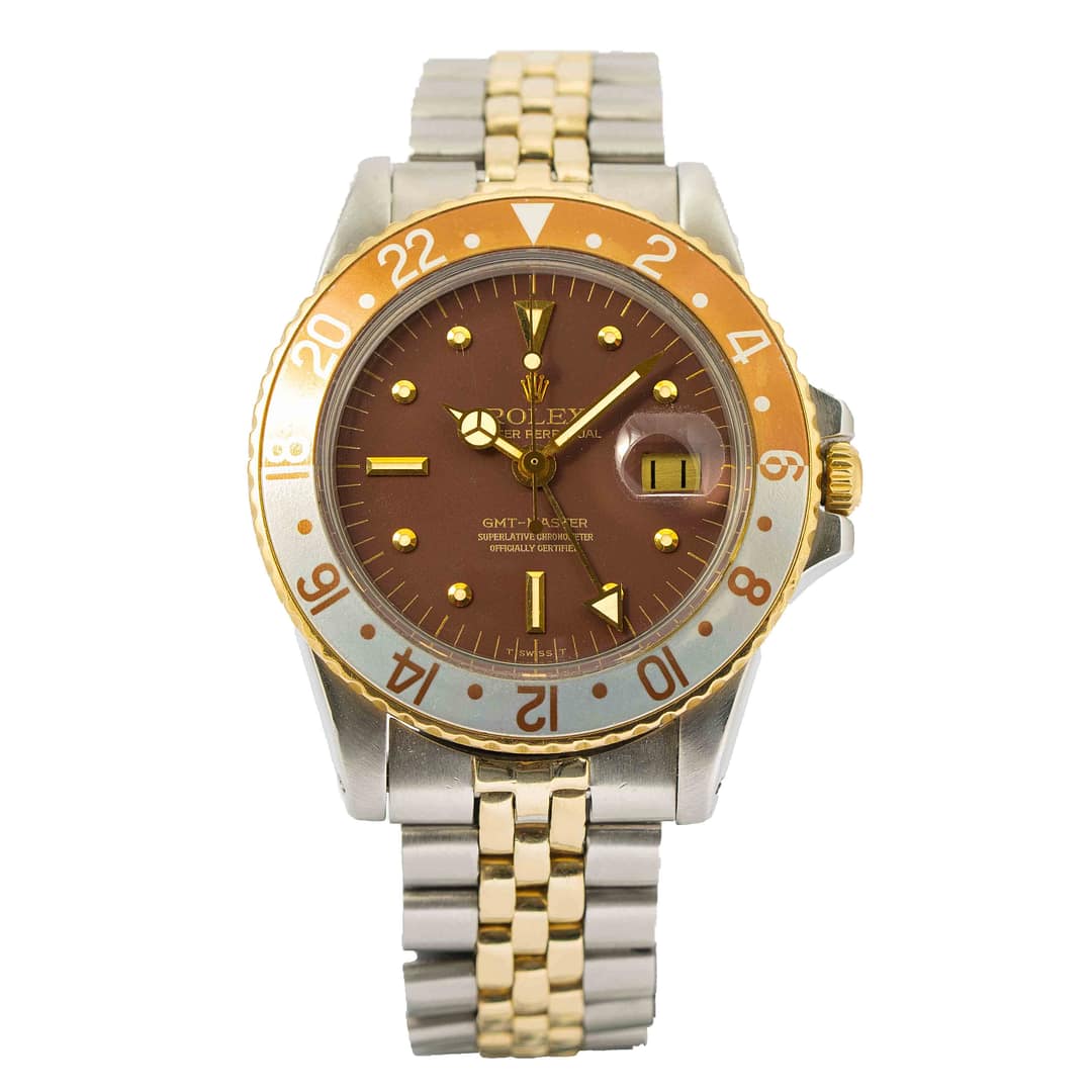 Rolex Vintage 1976 GMT-Master Root Beer Nipple Dial Two-Tone