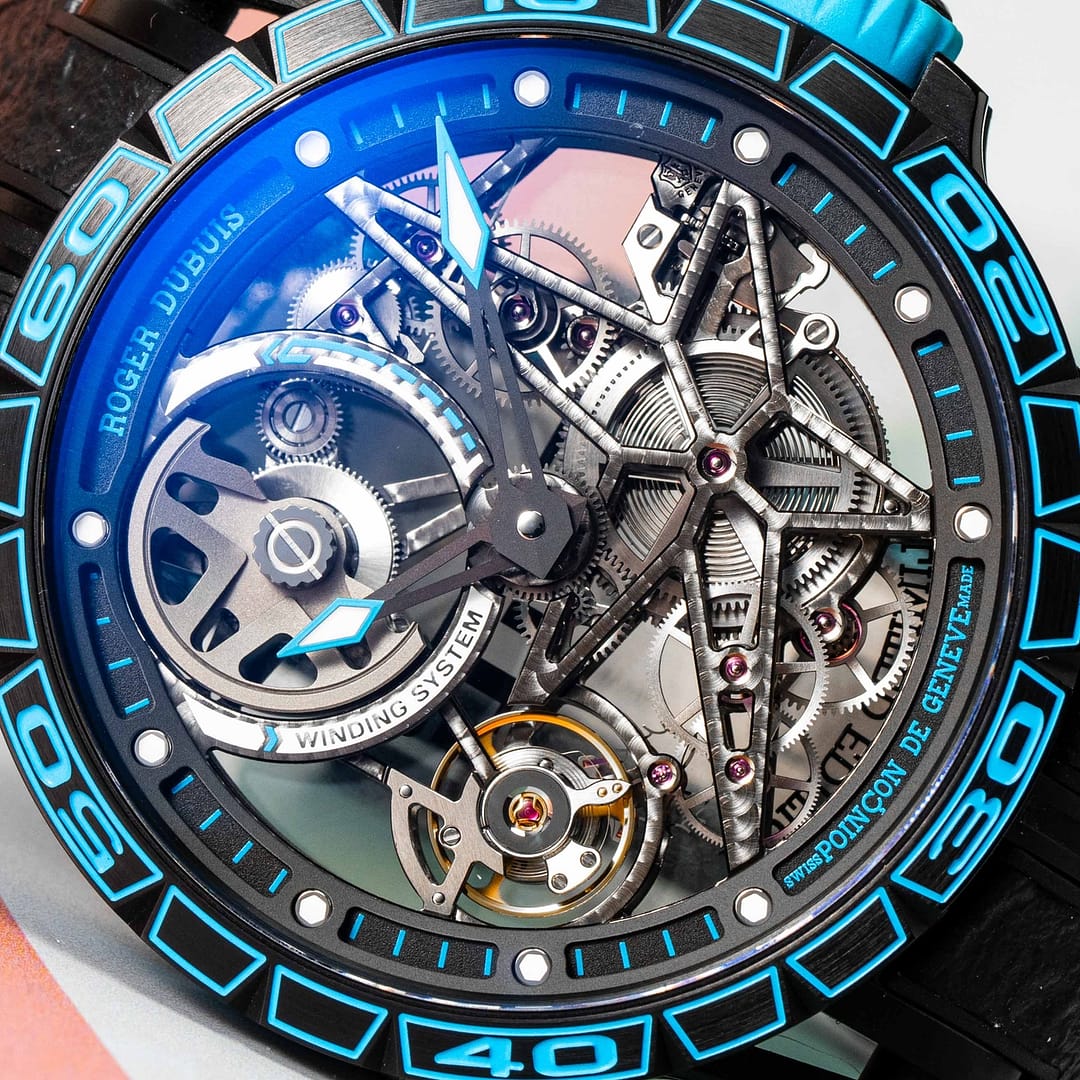 Roger Dubuis Excalibur Spider Pirelli Blue Limited Edition Black