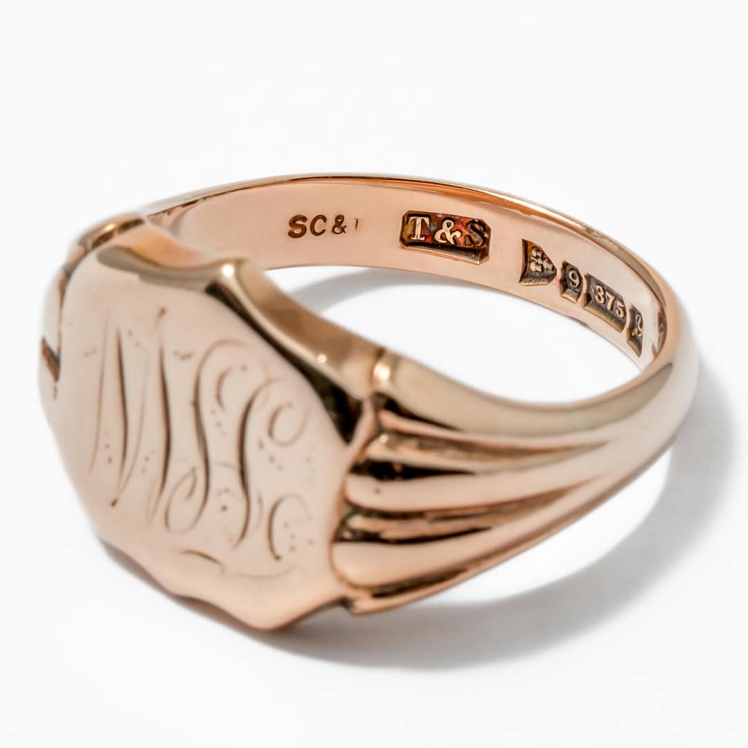 10 Karat Antique Signet Ring (Rose Gold) — Shreve, Crump & Low