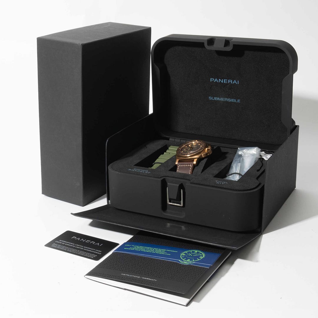 Pre-owned Panerai Submersible 1950 Chocolate Dial 