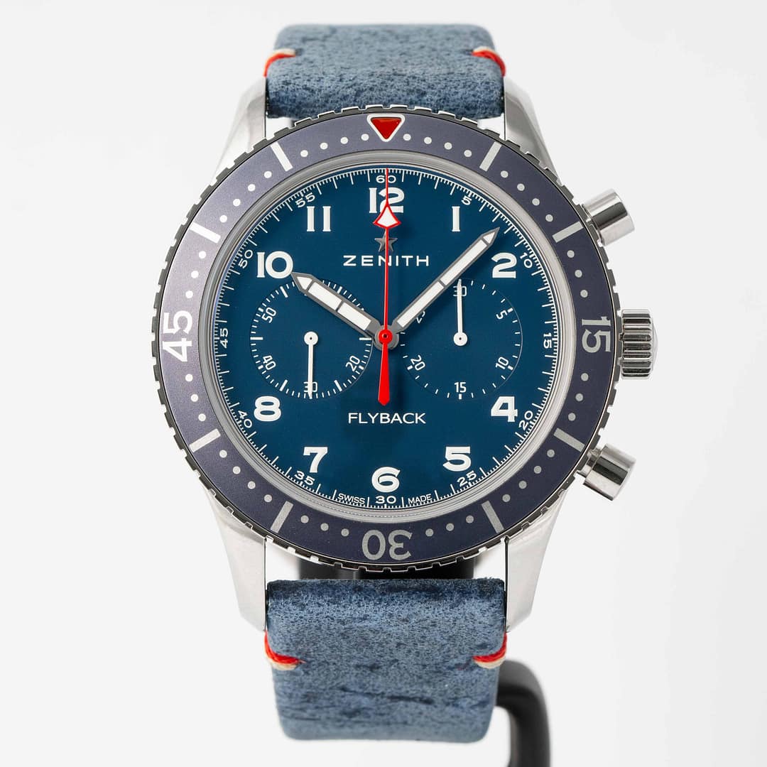 Preowned Zenith Pilot Cronometro Tipo Cp-2 Flyback Chrono USA L.E.