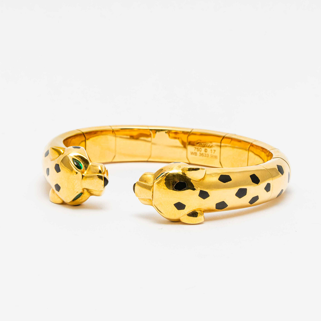 18 Karat Panthere de Cartier Bangle (Yellow Gold) — Shreve