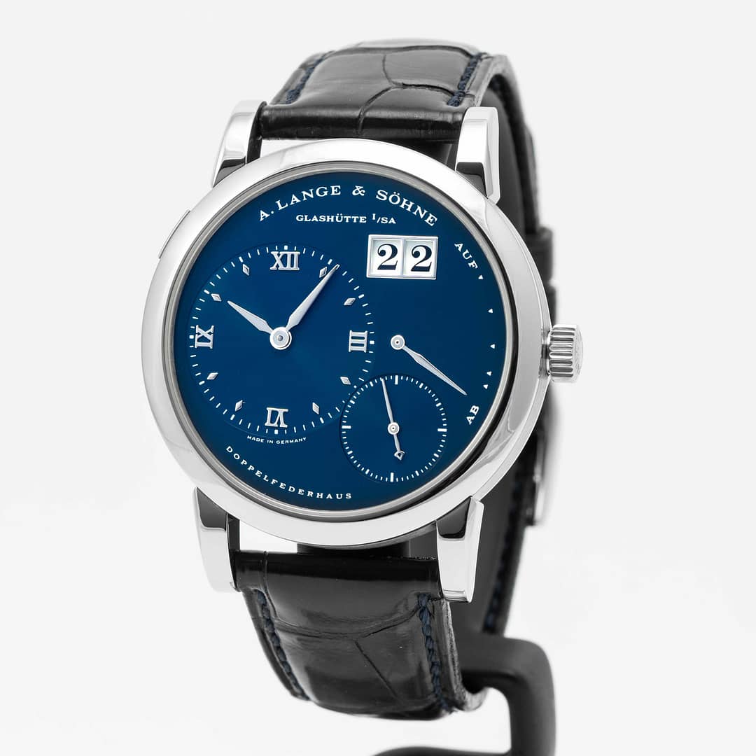 【程度良】LANGE 27-27.5cm フレックス90 A. Lange & Söhne Lange 1 - Ref. 101.027 - Blue dial – Mr