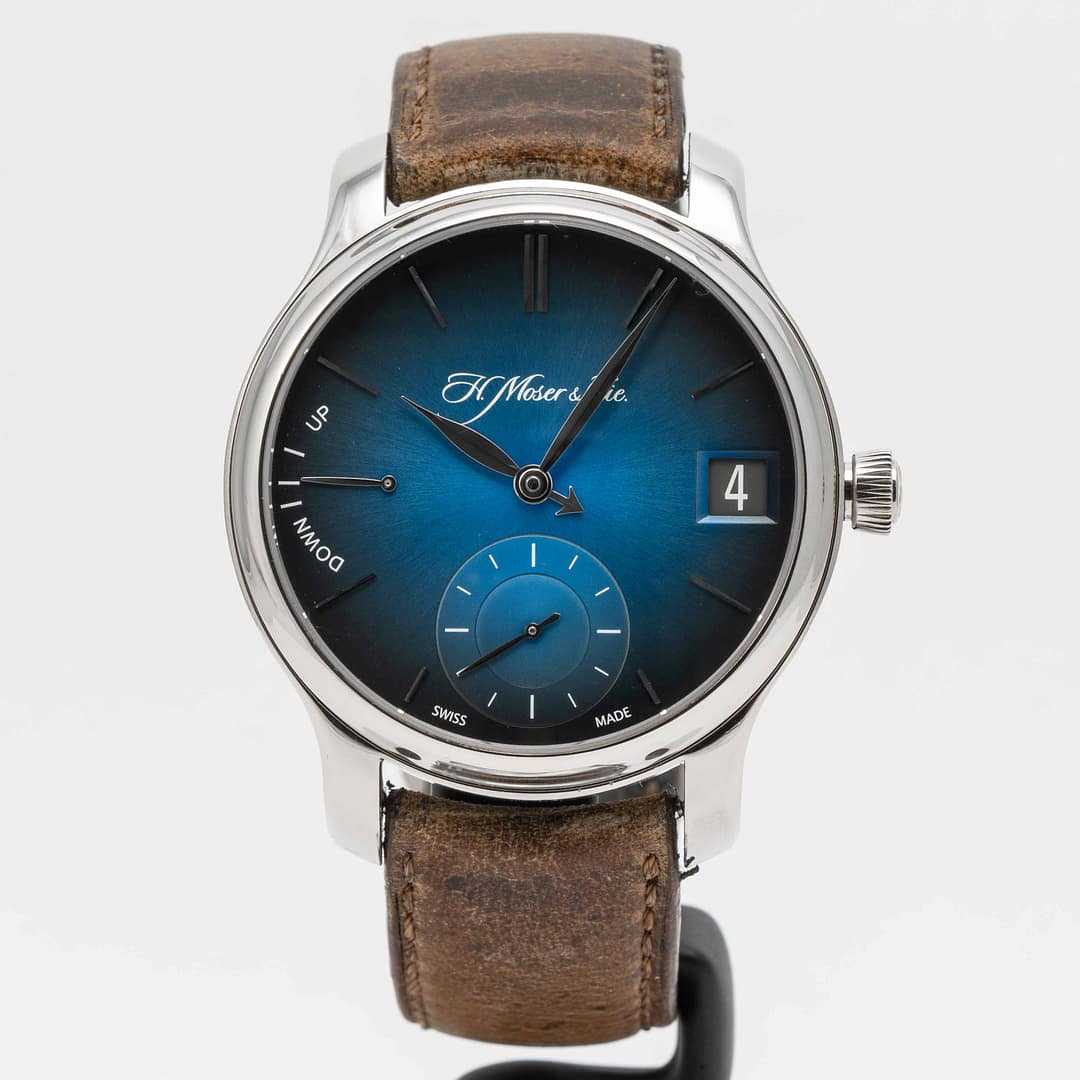 H. Moser & Cie. Endeavour Perpetual Calendar Funky Blue Dial White