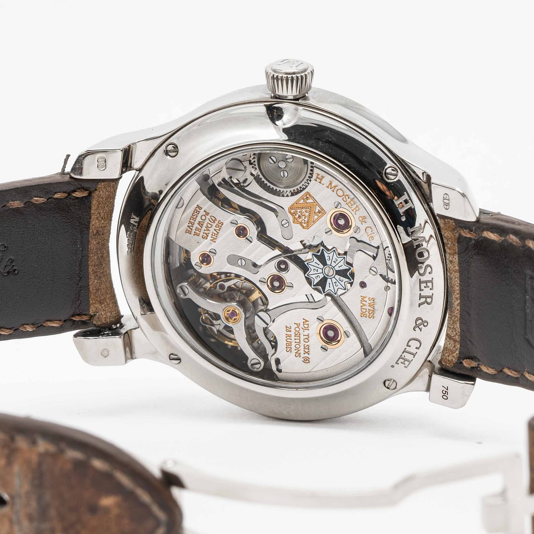 DONTP A N IC ＋1.0 ベッコウ柄 H. Moser & Cie. Endeavour Perpetual Calendar Funky Blue Dial White