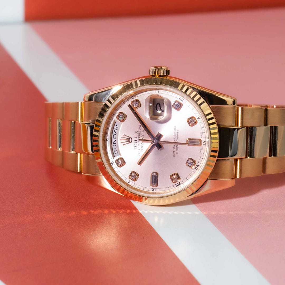Rolex Day-Date 36 President Rose Gold 36mm (118235) — Shreve