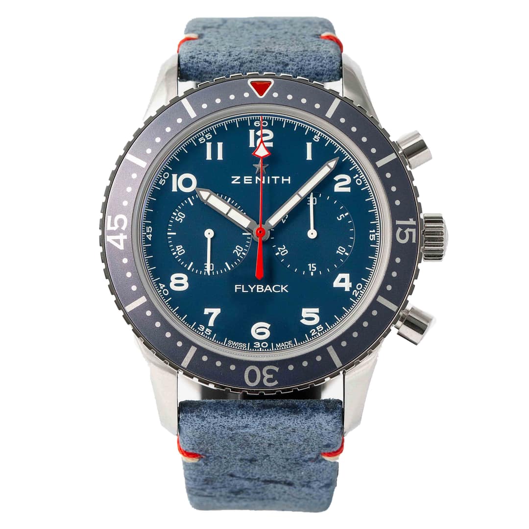 Preowned Zenith Pilot Cronometro Tipo Cp-2 Flyback Chrono USA L.E.