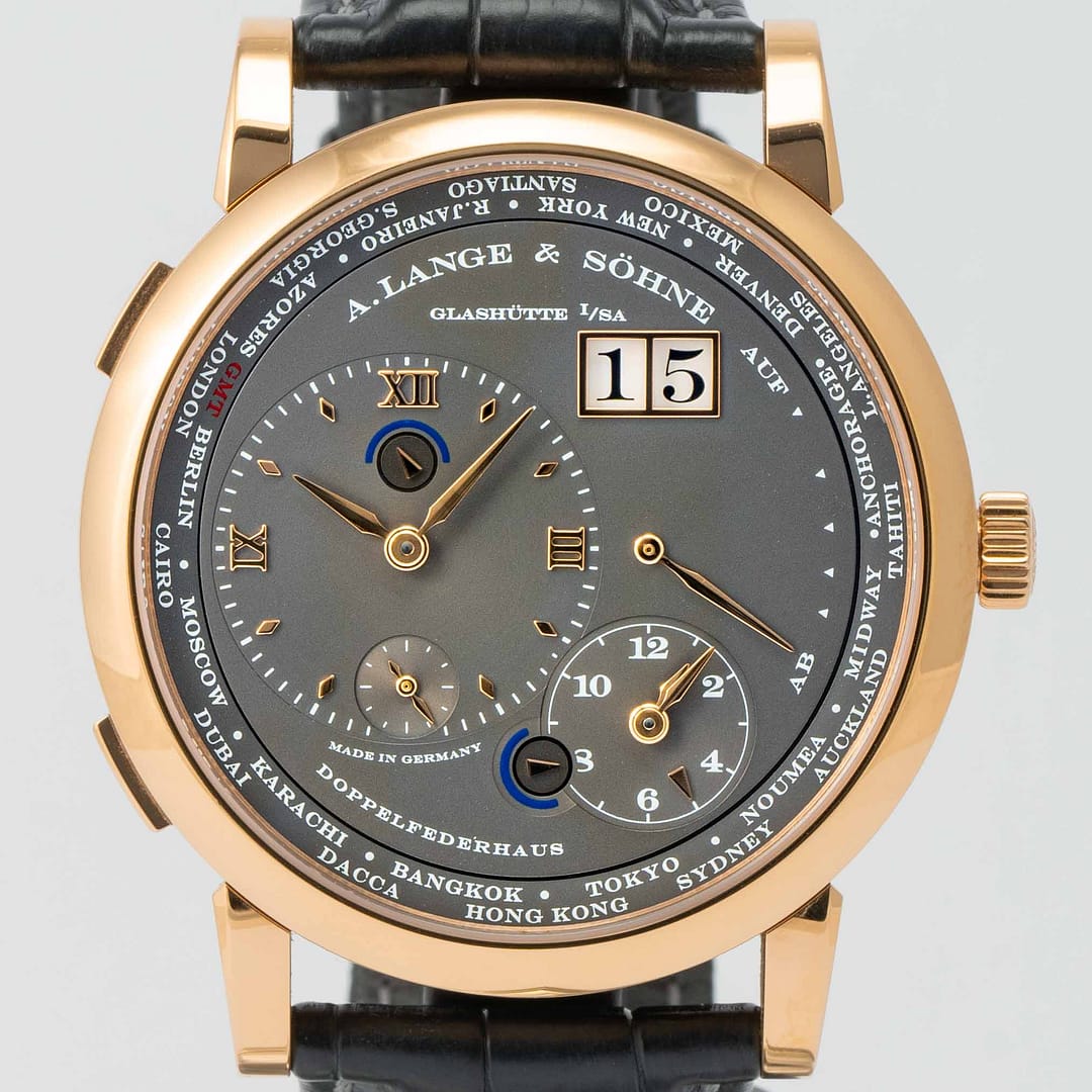 A. Lange & Sohne Lange 1 Timezone Anthracite Dial Rose Gold 41.9mm