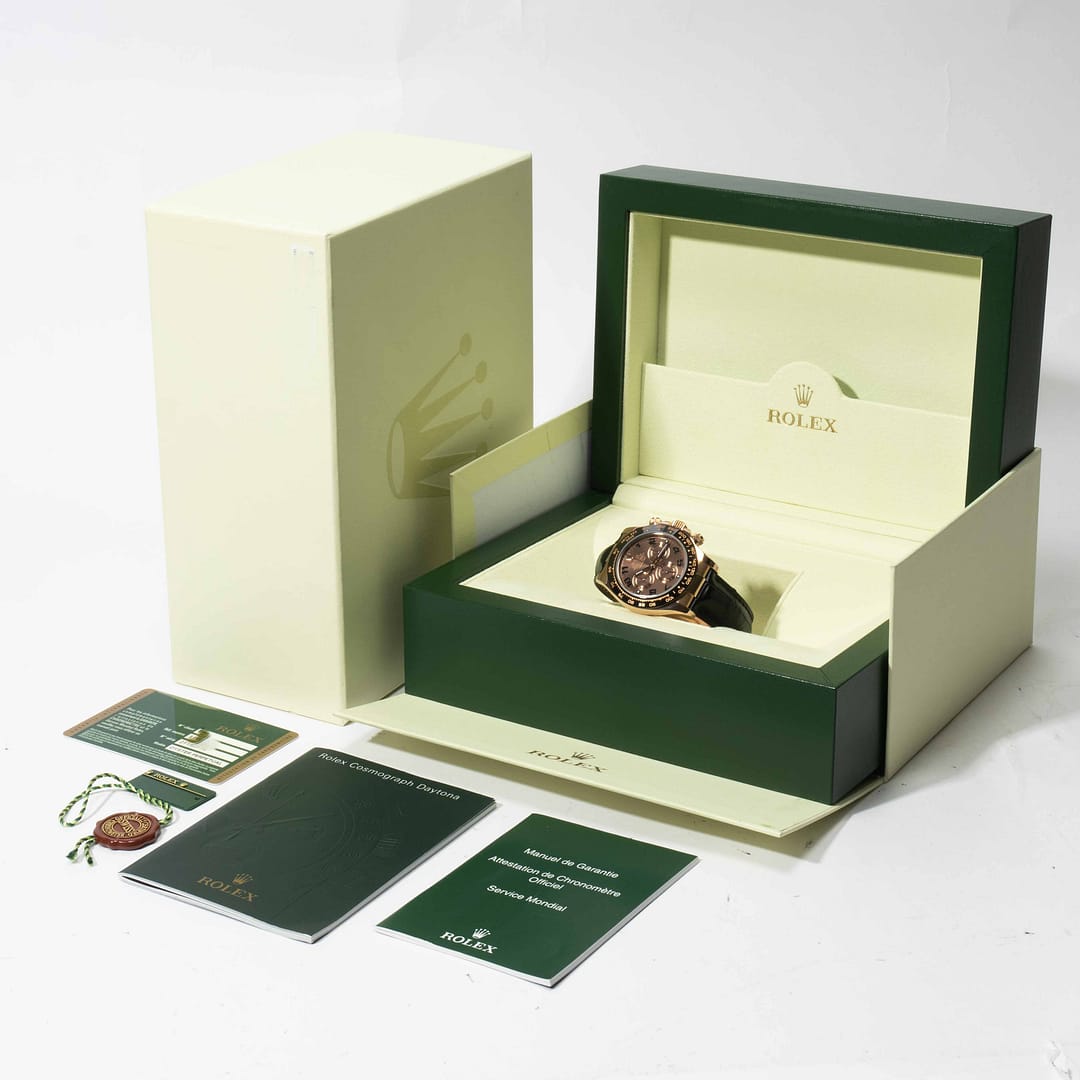Rolex Cosmograph Daytona Chronograph Chocolate Dial Rose Gold 40mm