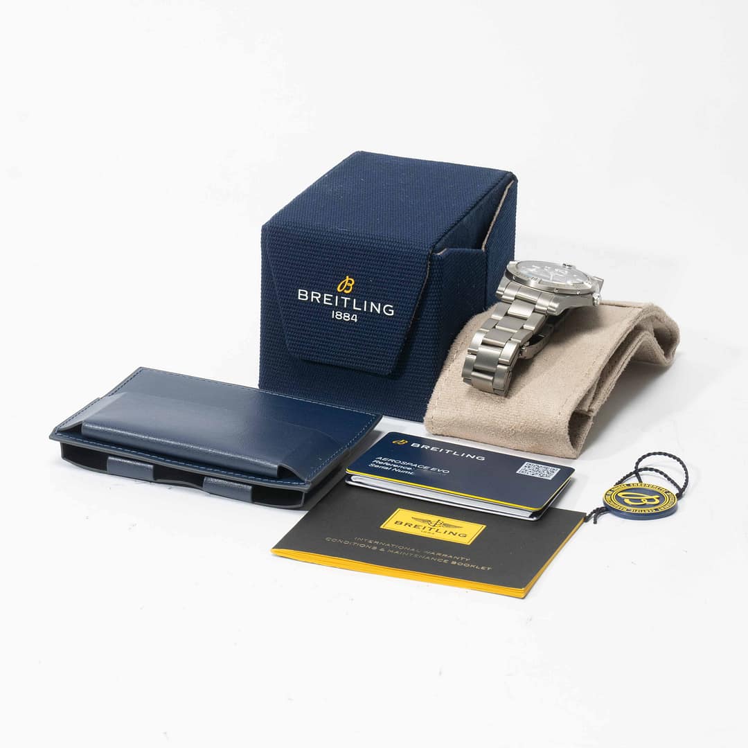 【新品未使用】ブライトエイジ豪華6点セット Preowned Breitling Aerospace EVO F-18 Fighter Special Edition