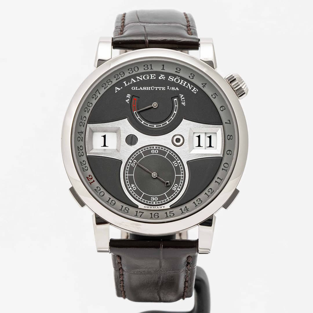 A. Lange & Söhne Zeitwerk Date Grey Dial White Gold 44.2mm