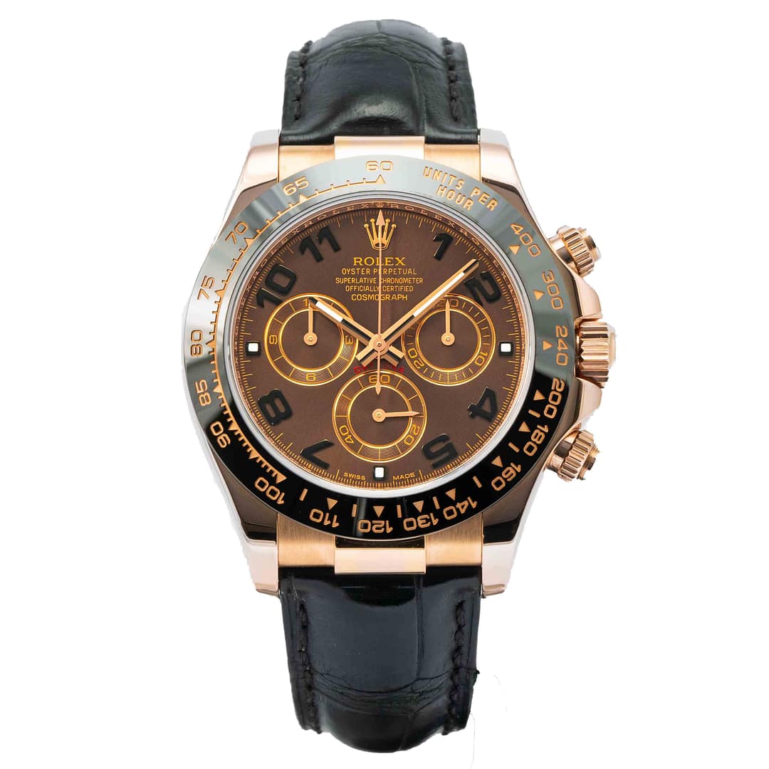 Rolex Cosmograph Daytona Chronograph Chocolate Dial Rose Gold 40mm