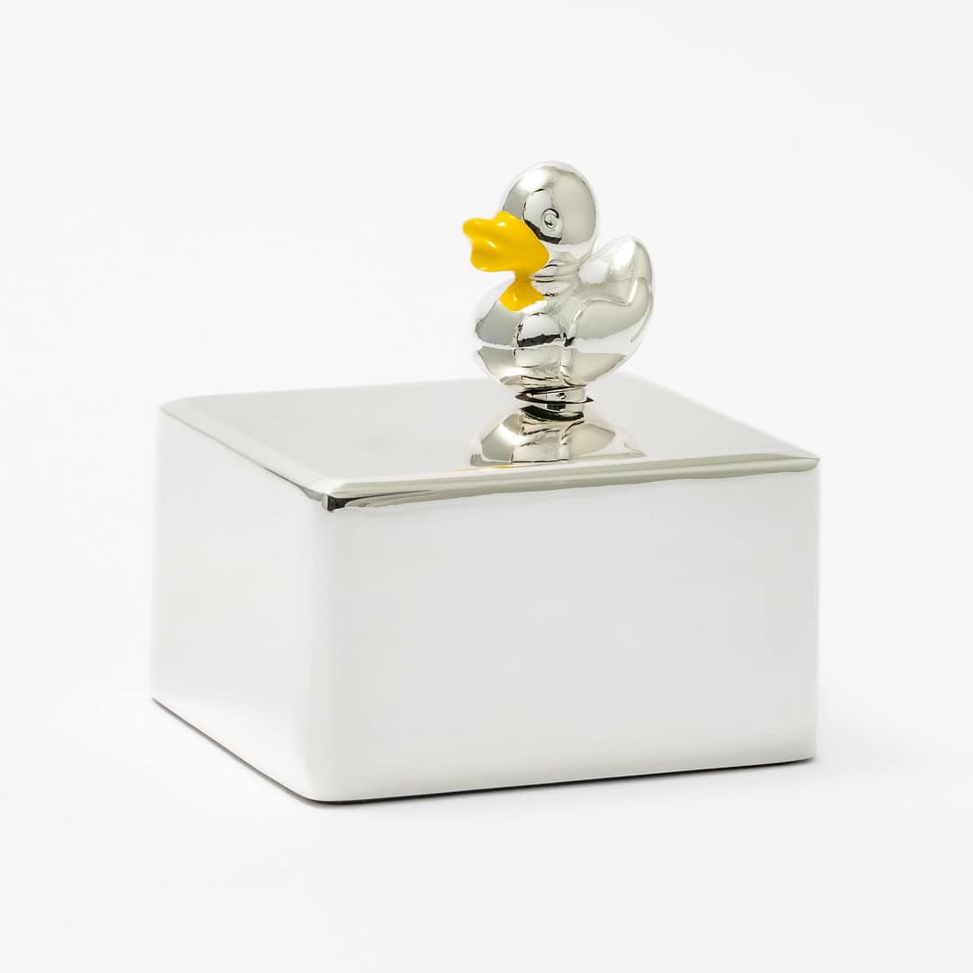 Wallace Baby Duck Music Box (Silver-Plated) — Shreve, Crump