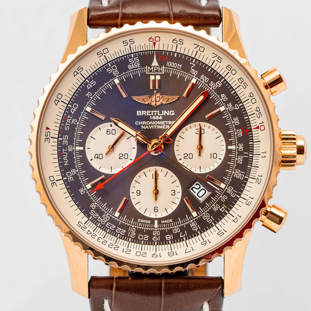 Limited Edition Breitling Montbrillant Gold Breitling Navitimer