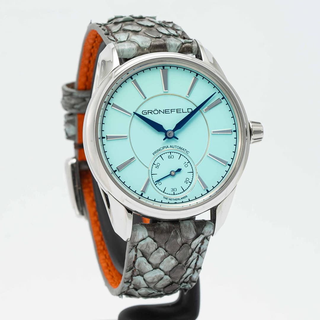 Gronfeld 1941 Principia Automatic Turquoise Dial Stainless Steel