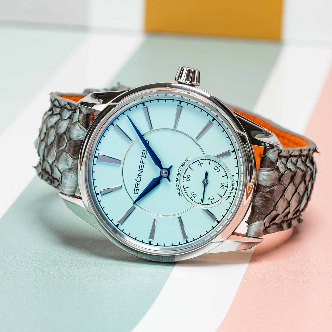 Gronfeld 1941 Principia Automatic Turquoise Dial Stainless Steel