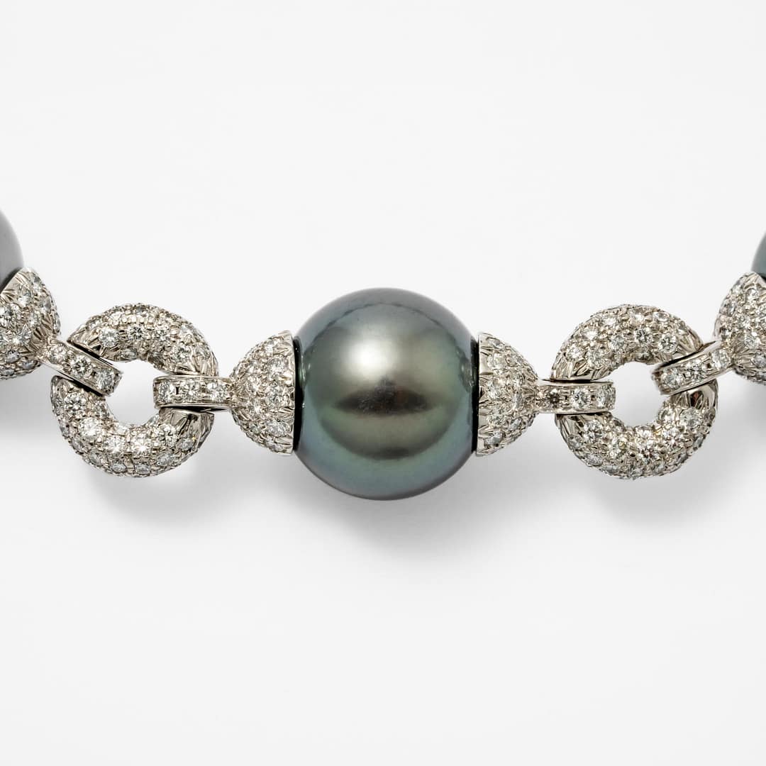 Tiffany & Co. Platinum, Tahitian Cultured Pearl and Diamond 