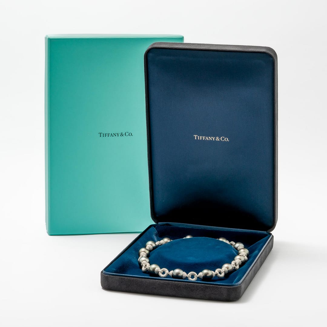 Tiffany Platinum, Tahitian Cultured Pearl and Diamond 