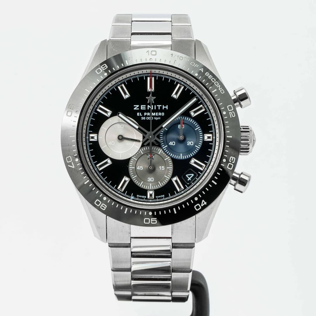 Pre-owned Zenith Chronomaster Sport Black Dial Stainless Steel