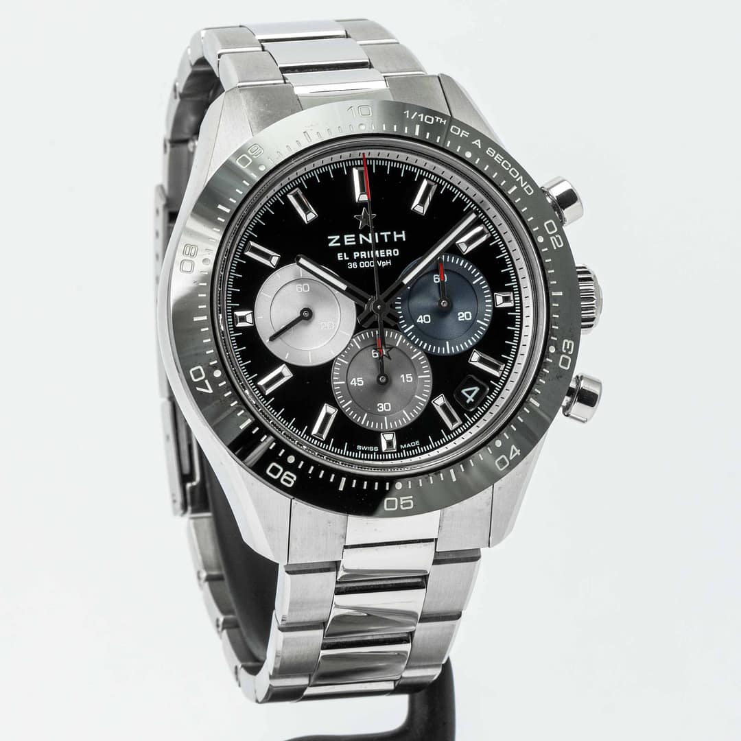 Pre-owned Zenith Chronomaster Sport Black Dial Stainless Steel