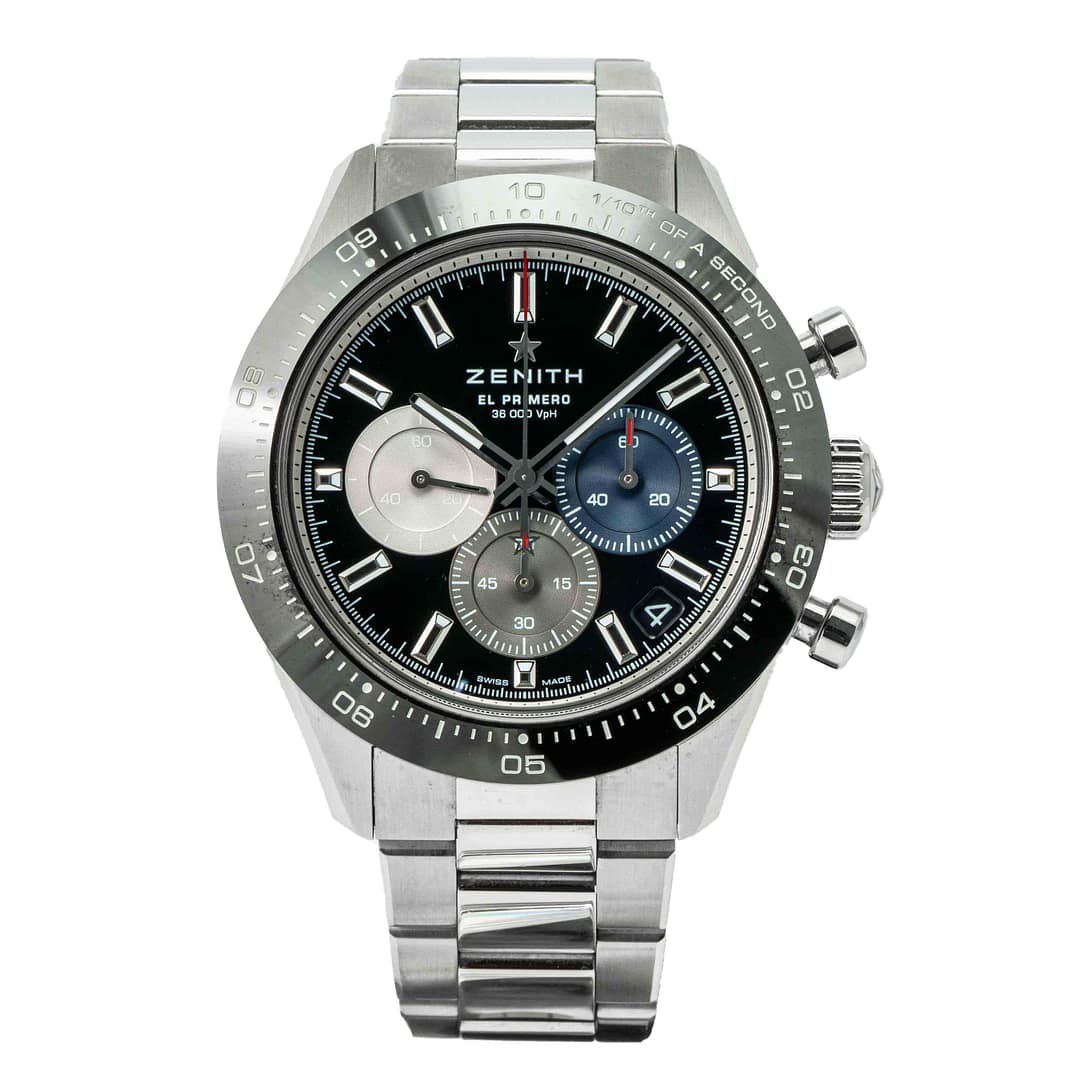 Pre-owned Zenith Chronomaster Sport Black Dial Stainless Steel