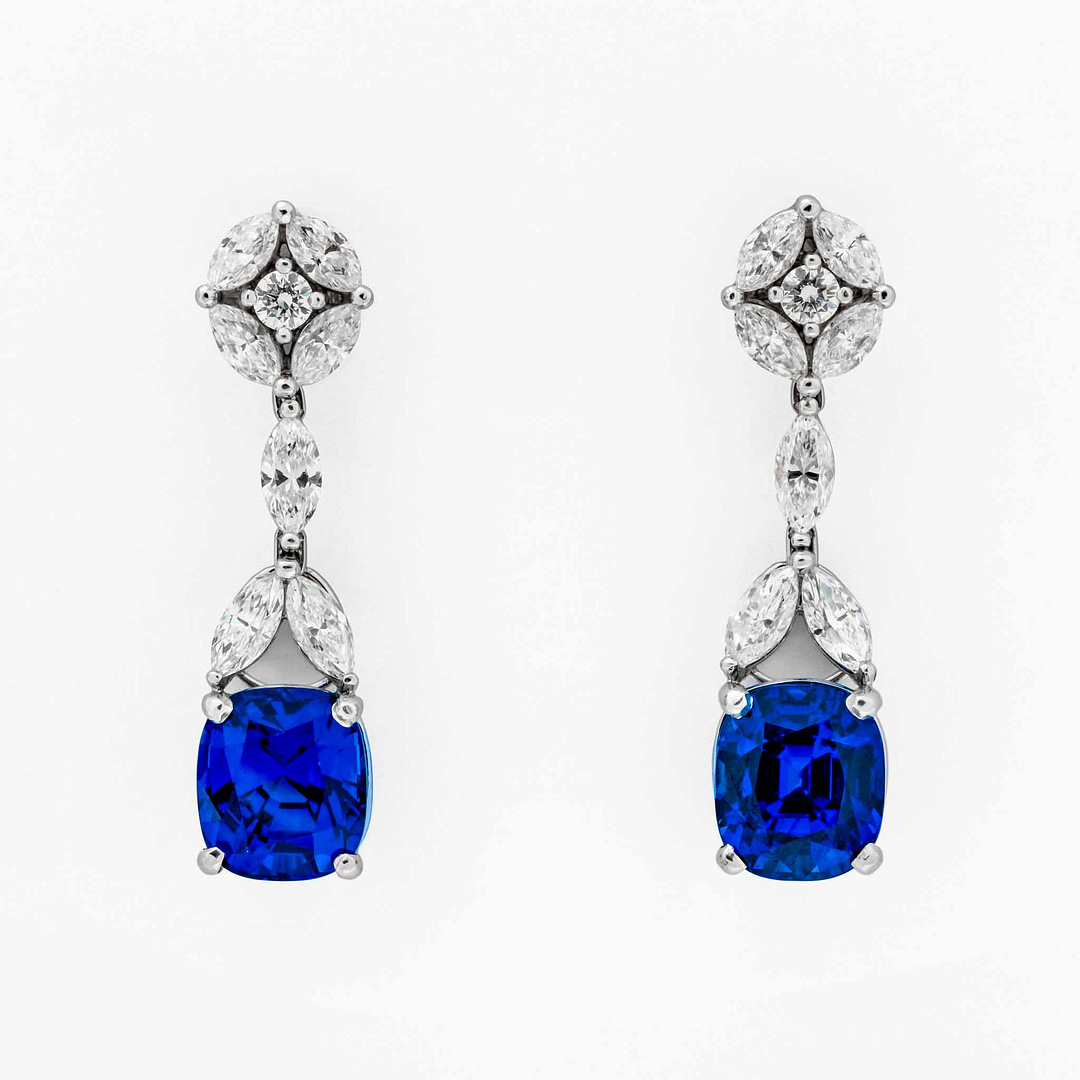 Tiffany & Co. 7.88 Total Carat Weight Sapphire and Diamond