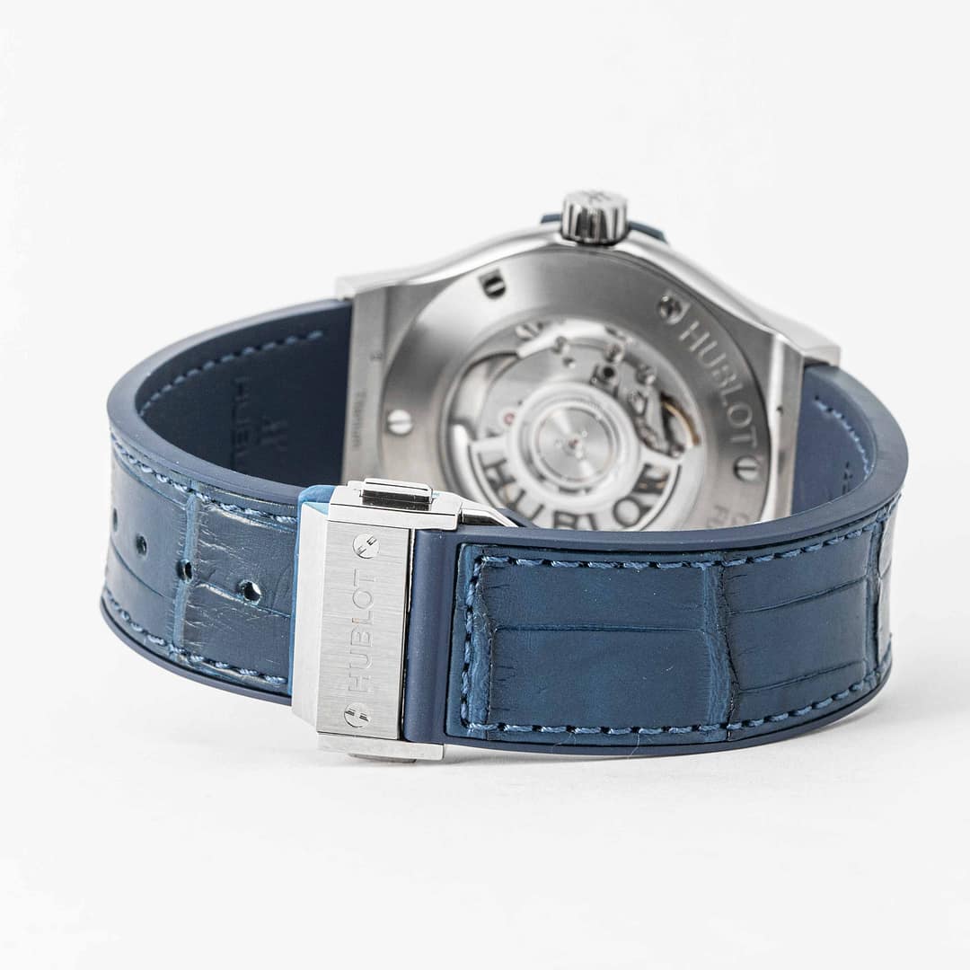 Preowned Hublot Classic Fusion Blue Dial Titanium 42mm (542.NX
