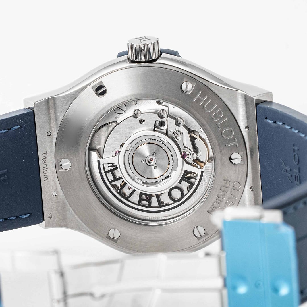 Preowned Hublot Classic Fusion Blue Dial Titanium 42mm (542.NX