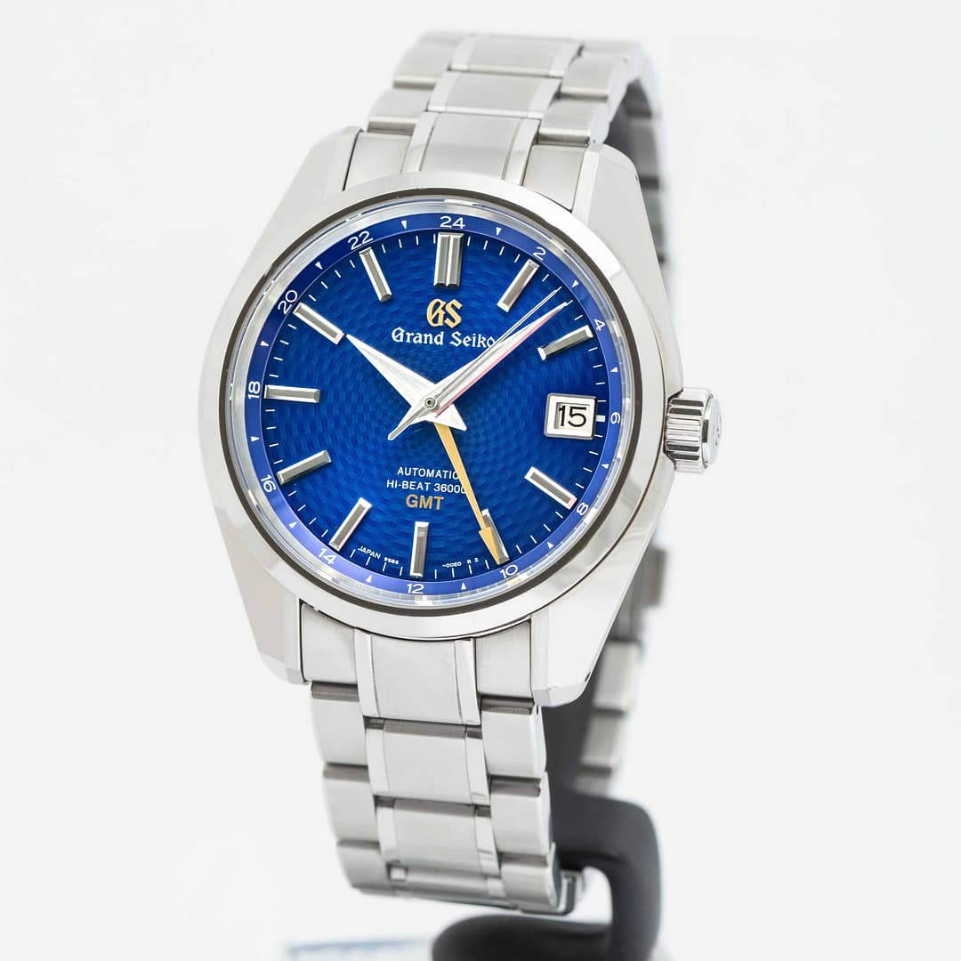 Grand Seiko Heritage Hi-Beat 36000 GMT Blue Peacock Dial