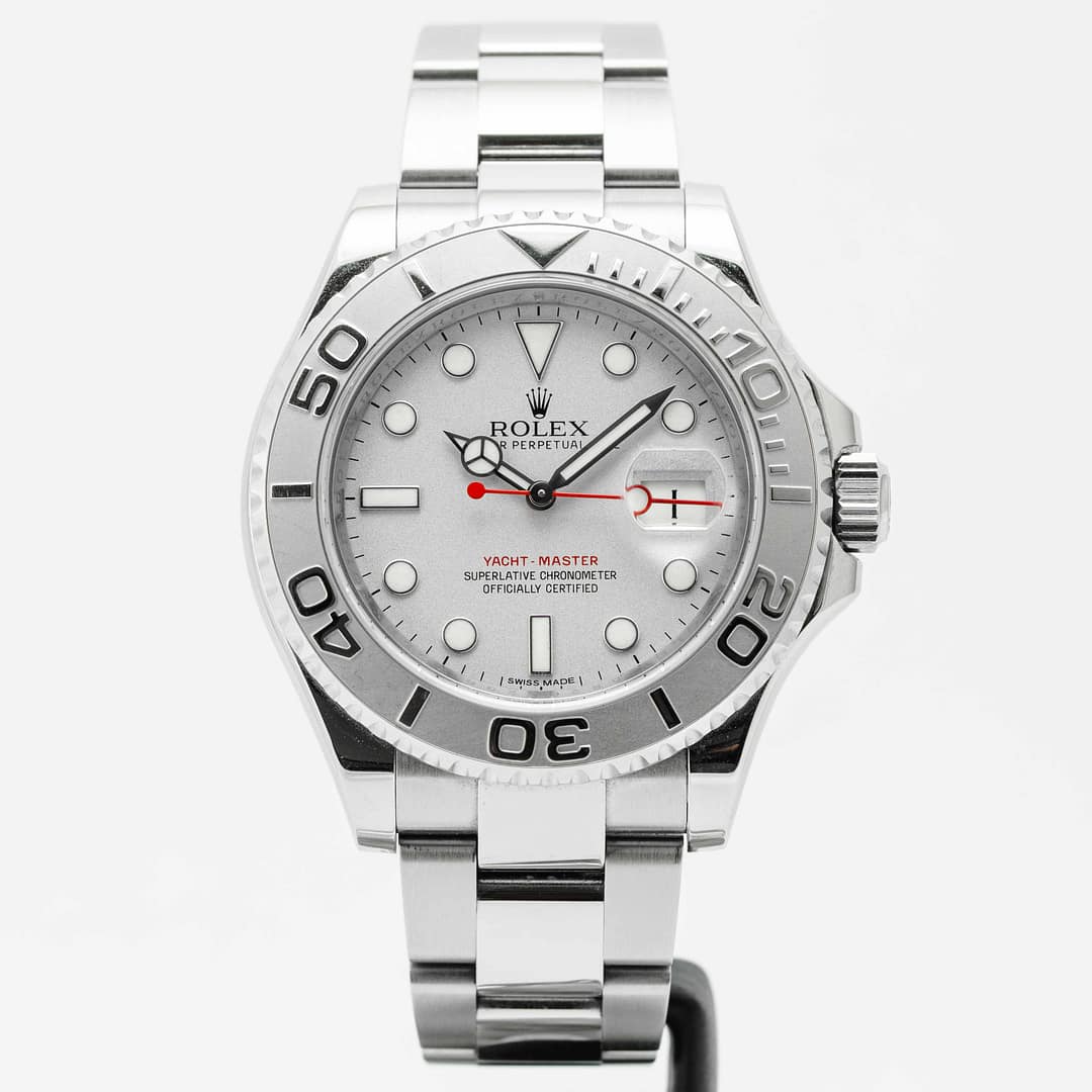 Rolex Yacht-Master 40 Silver Dial Stainless Steel Platinum Bezel Rolex Yacht-Master 40 Silver Dial Stainless Steel Platinum Bezel