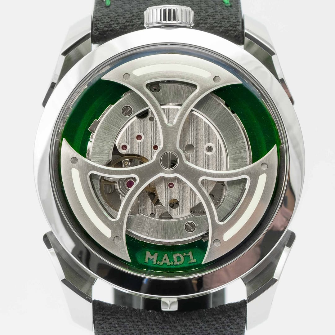 MB&F M.A.D. 1 Lucky Clover Green Edition Stainless Steel 42mm