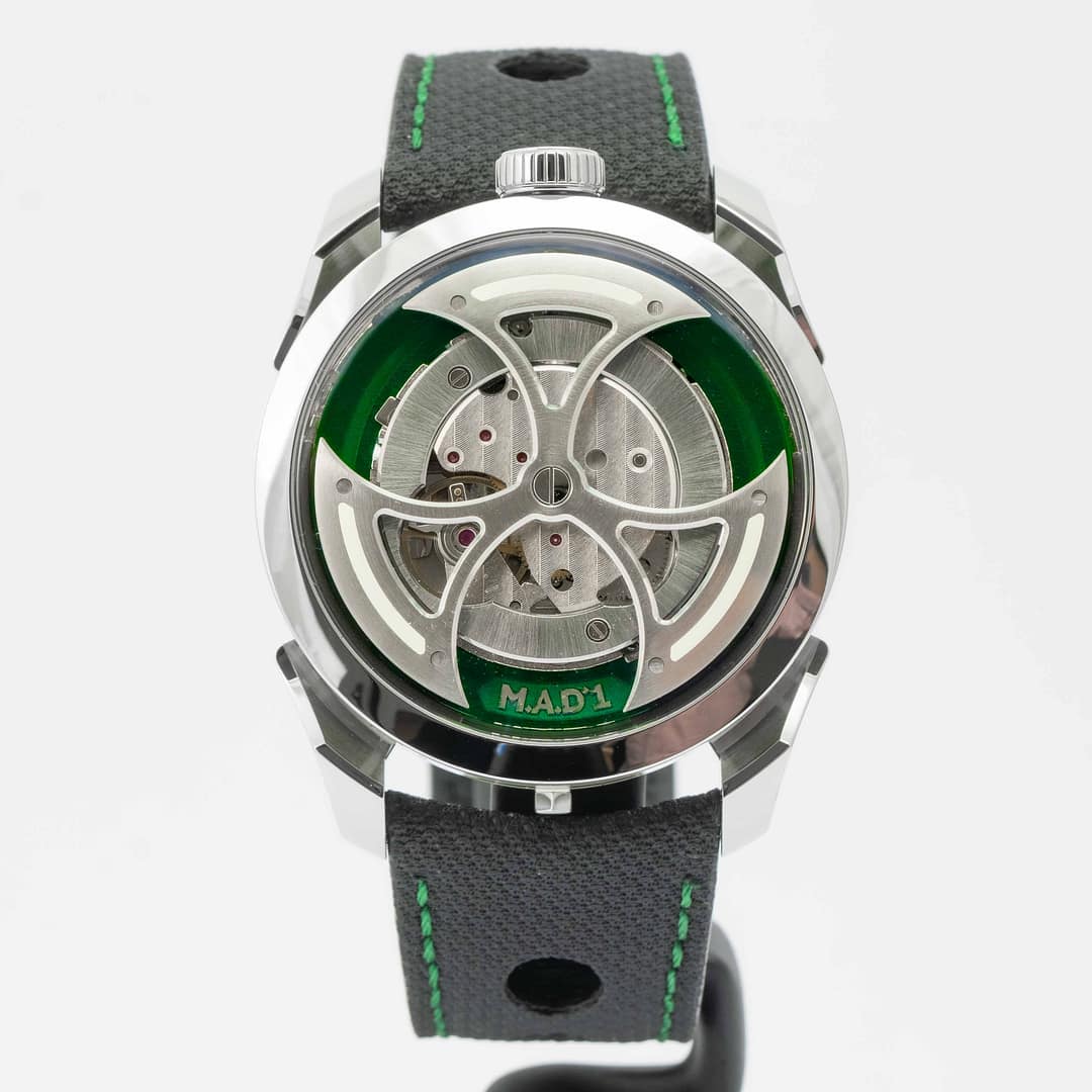 MB&F M.A.D. 1 Lucky Clover Green Edition Stainless Steel 42mm