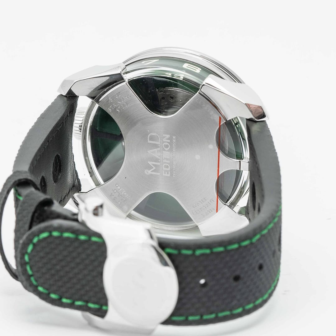MB&F M.A.D. 1 Lucky Clover Green Edition Stainless Steel 42mm