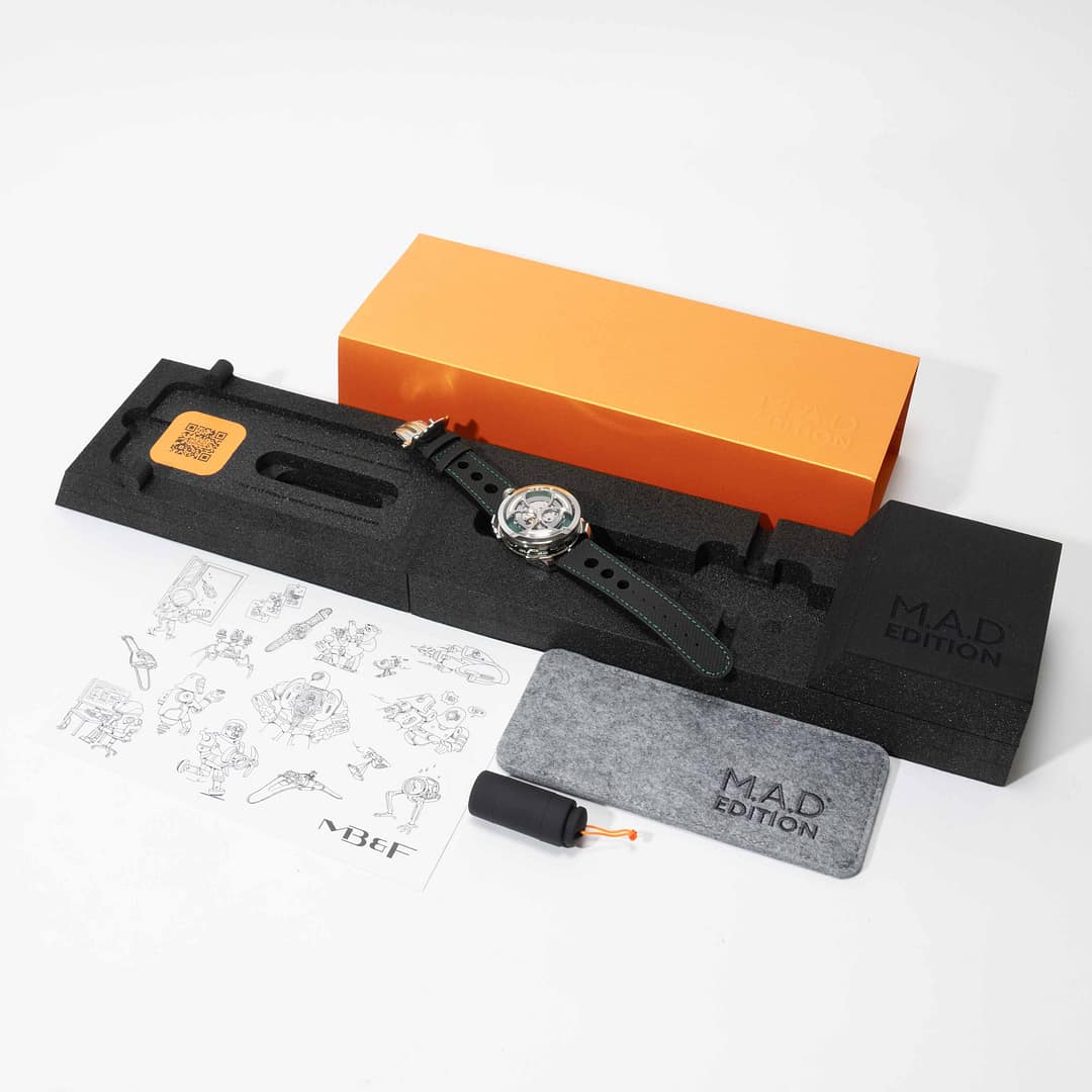 MB&F M.A.D. 1 Lucky Clover Green Edition Stainless Steel 42mm