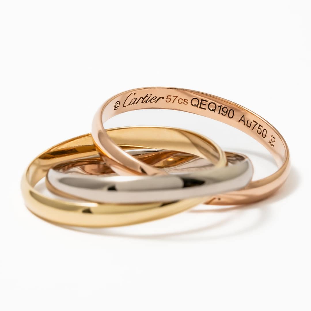 18 Karat Cartier Tri-Color Trinity Ring (Tri-Color) — Shreve